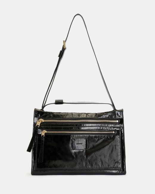 AllSaints Black Renee Shoulder Bag