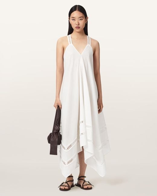 AllSaints Natural Lil Lightweight Midi Dress