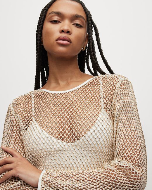 美品 ALLSAINTS / Rosalie Embellished Tank ALLSAINTS Rosalie Embellished Cropped Tank | endource