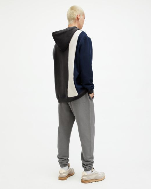 AllSaints Raven Slim Fit Cuffed Ramskull Sweatpants in Grey for