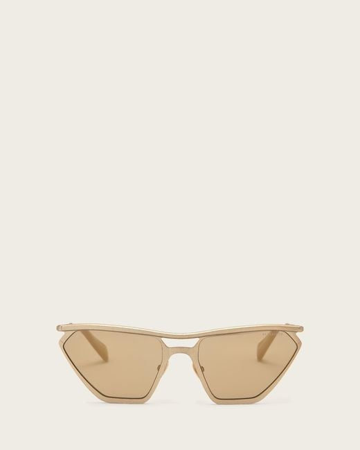 AllSaints Natural Hali Cat Eye Sunglasses