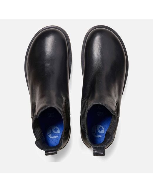 Birkenstock Black Gripwalk Leather Chelsea Boots for men