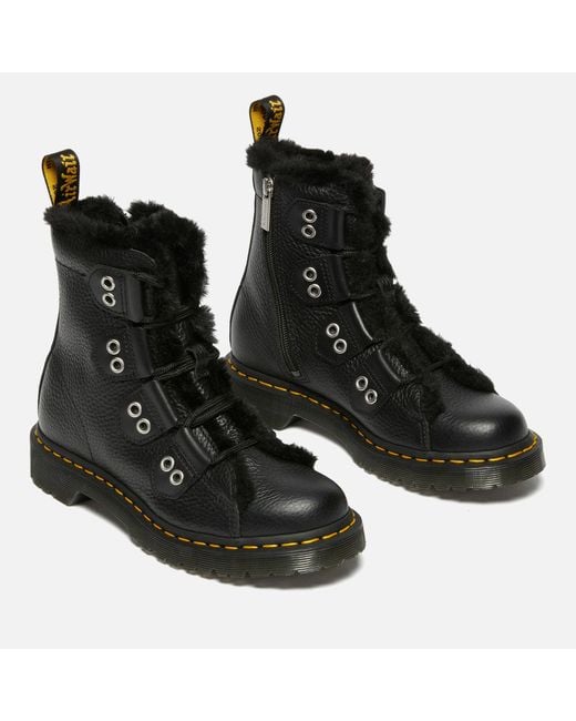 Dr. Martens Black 1460 Lace To Toe Leather Boots