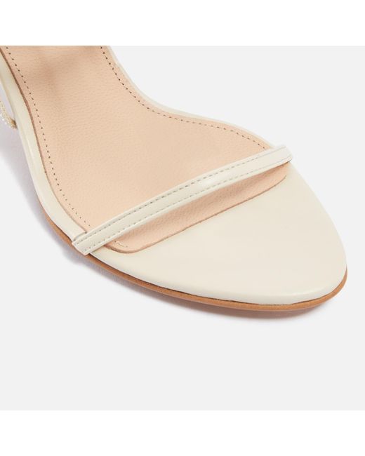 Alohas White Kendra Leather Heeled Sandals