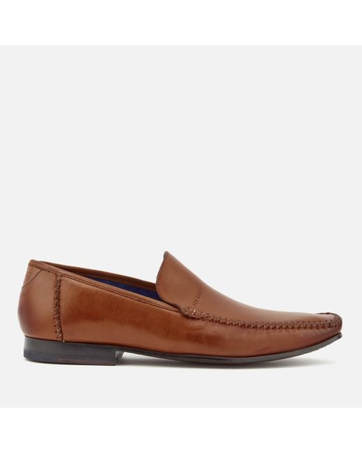 Ted Baker Brown Bly 9 Leather Slip-on Loafers for men
