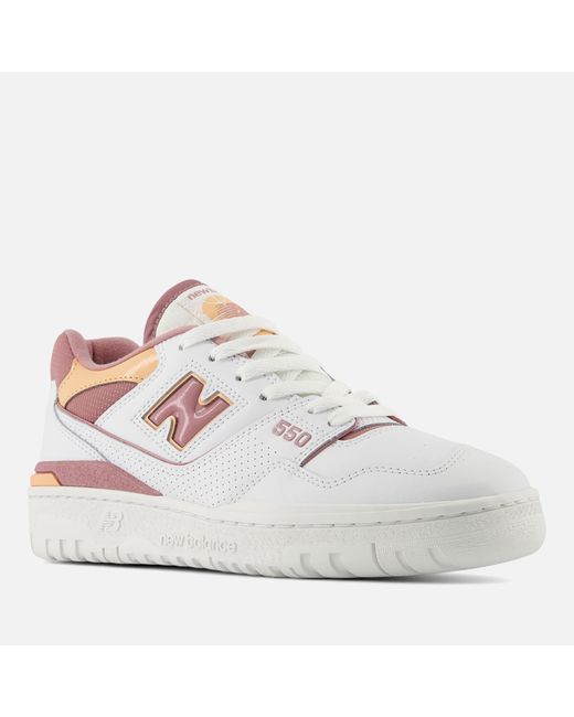 New Balance White 550 Leather Trainers