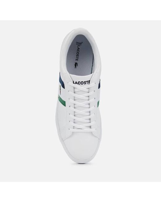Lacoste Lerond 119 3 Leather Low Trainers in White for Men | Canada