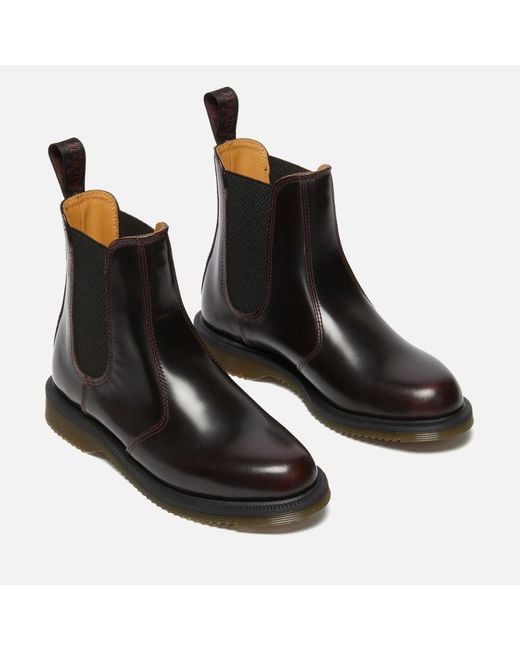 Dr. Martens Black Flora Leather Chelsea Boots