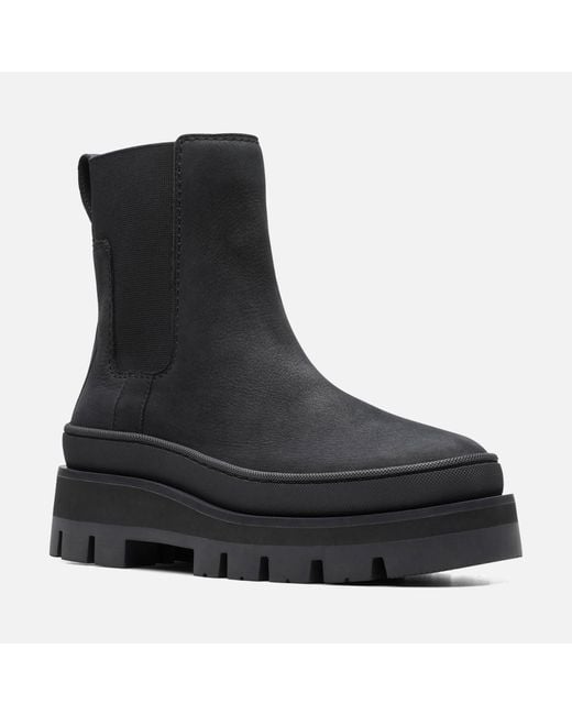 Clarks Black Orianna2 Top Leather Boot