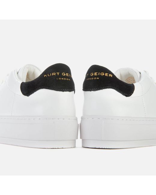 black leather flatform trainers