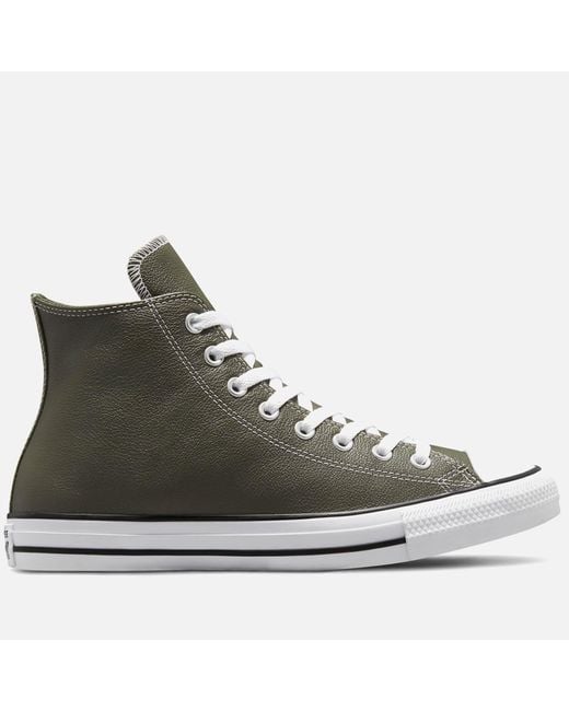 Converse Green Chuck Taylor All Star Seasonal Leather Hi-top Trainers for men