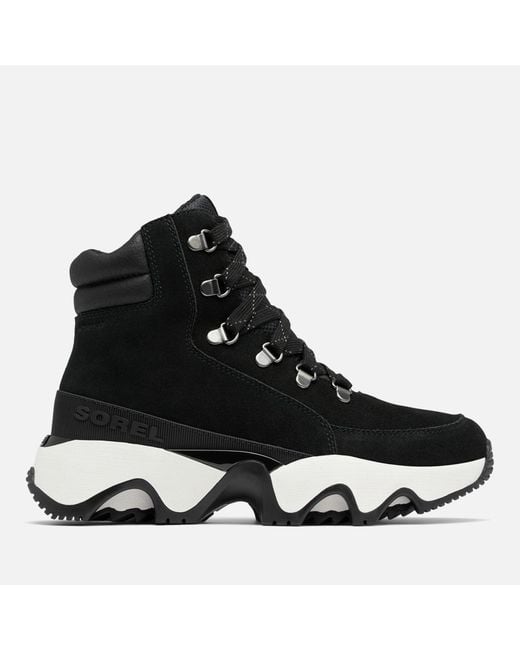 Sorel Black Kinetic Impact Conquest Plus Suede Boots