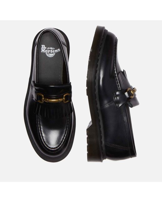 Dr. Martens Black Adrian Leather Loafers for men