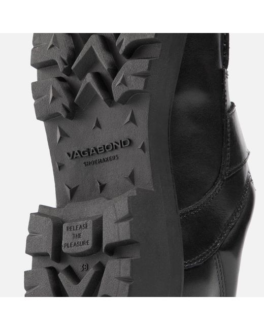 Vagabond Black Cosmo Buckled Leather Shoes