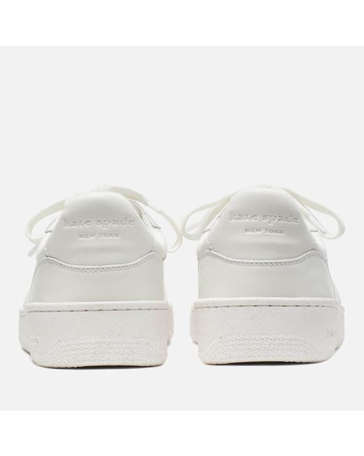 Kate Spade White New York Bolt Leather Trainers