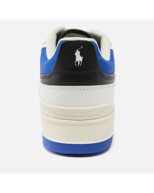 Polo Ralph Lauren Blue Master Sport Leather Trainers for men