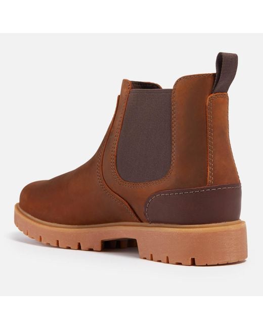 Clarks Brown Rossdale Top Leather Boots for men