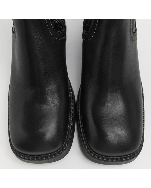 E8 By Miista Black Fabi Heeled Leather Chelsea Boots
