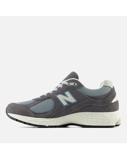 New Balance Blue Unisex 2002r Suede And Mesh Trainers