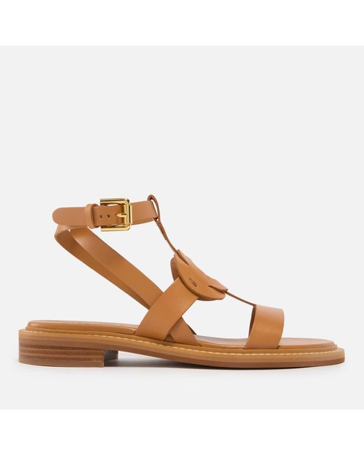 See By Chloé Brown Loys Leather Sandals