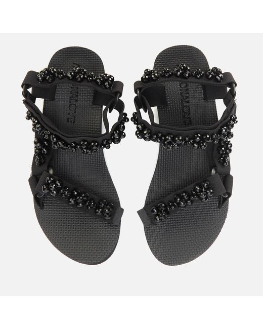 ARIZONA LOVE Trekky Pearl Sandals in Black | Lyst