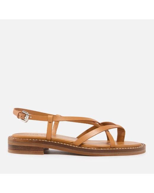 See By Chloé Brown Lynette Leather Sandals
