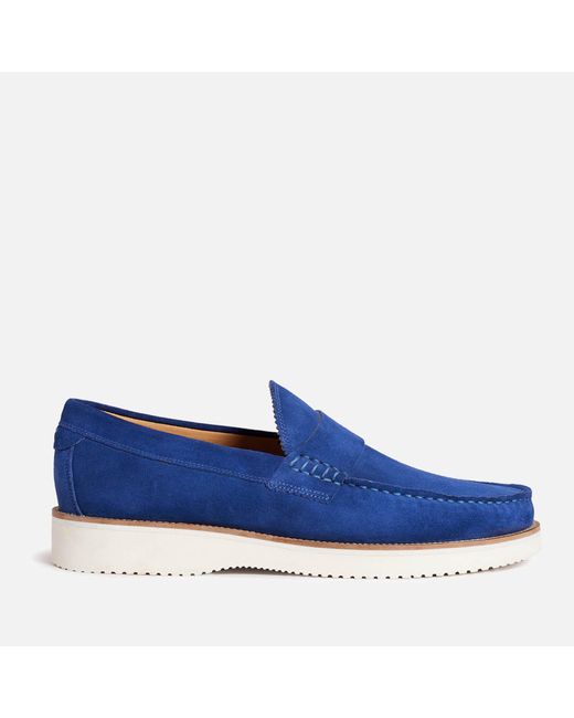 Ted Baker Blue Isaac Suede Loafers for men