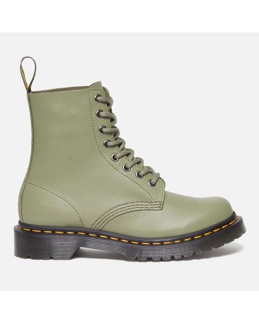 Dr. Martens Green 1460 Pascal Virginia Leather 8-eye Boots