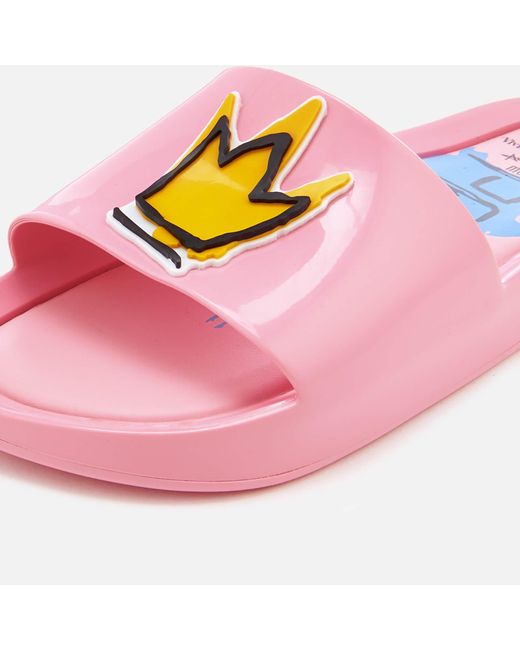 Melissa + Vivienne Westwood Anglomania Pink Prince Charming Slides | Lyst  Australia