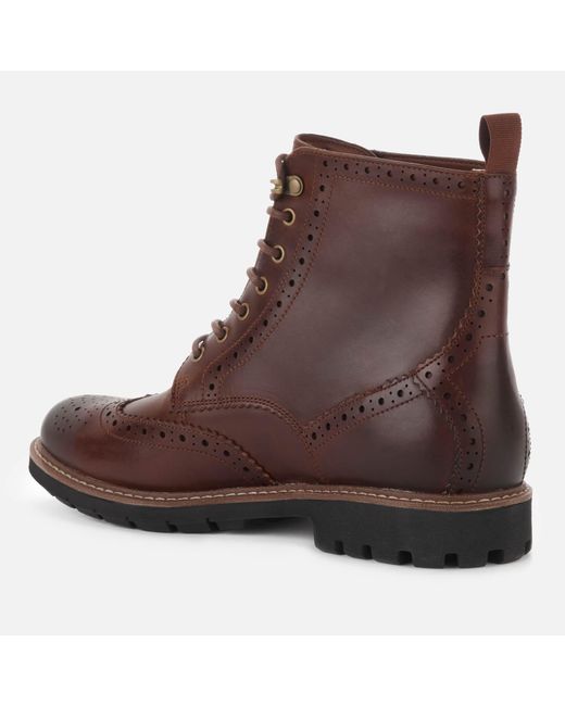 clarks brogue boots