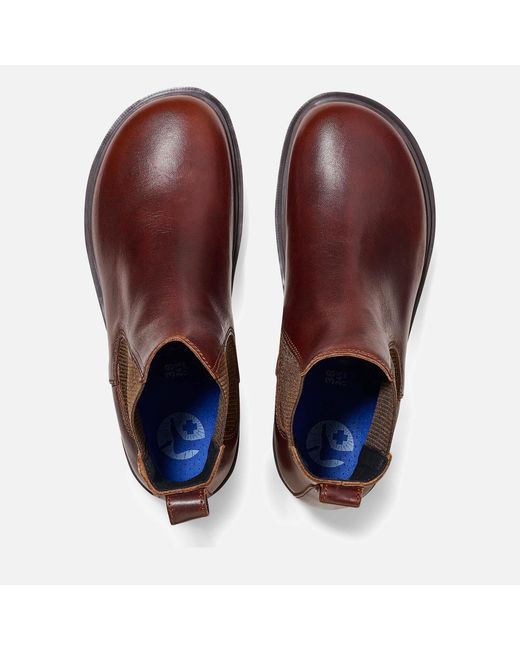 Birkenstock Brown Gripwalk Slim-fit Leather Chelsea Boots