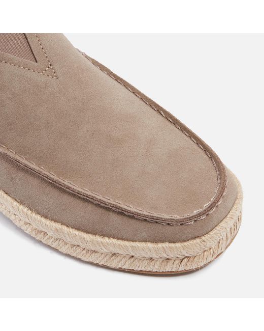 Dune Natural Toms Alonso Suede Loafers for men