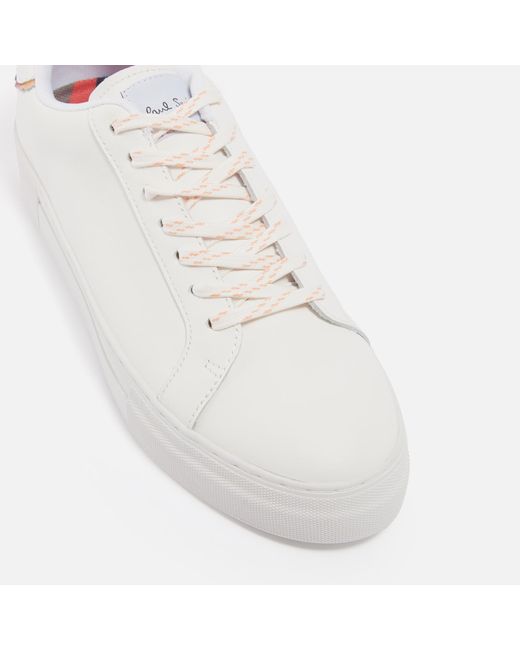 Paul Smith White Kelly Leather Trainers