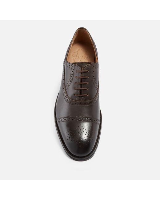 Ted Baker Brown Arniie Leather Toe Cap Oxford Shoes for men