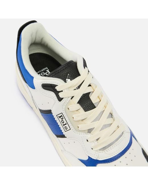 Polo Ralph Lauren Blue Master Sport Leather Trainers for men