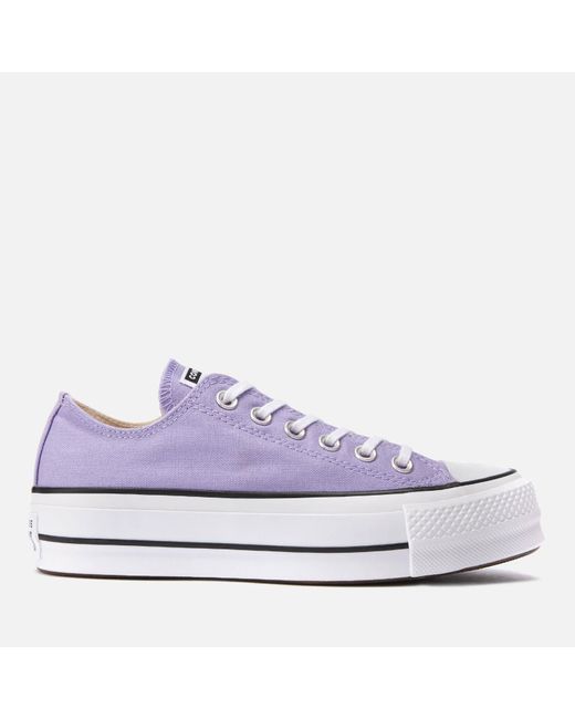 Converse Purple Chuck Taylor All Star Lift Ox Trainers