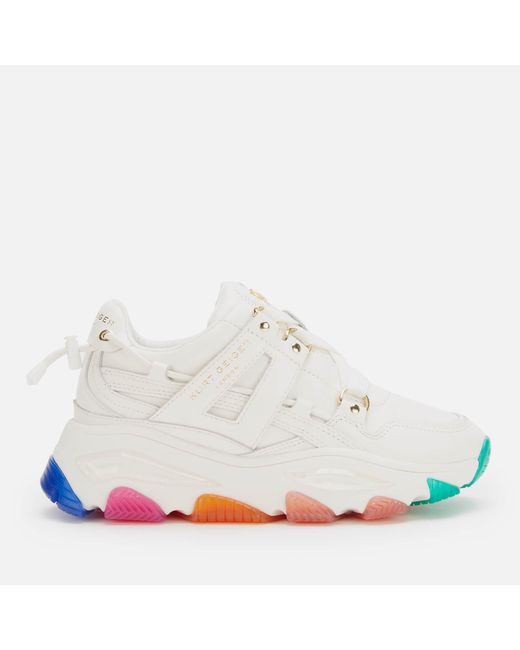 kurt geiger london lettie white trainers