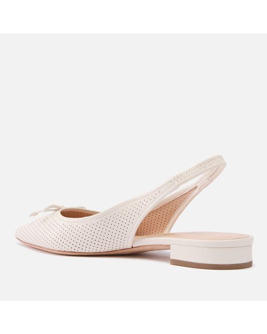 Kate Spade Natural New York Veronica Nappa Leather Flat Shoes