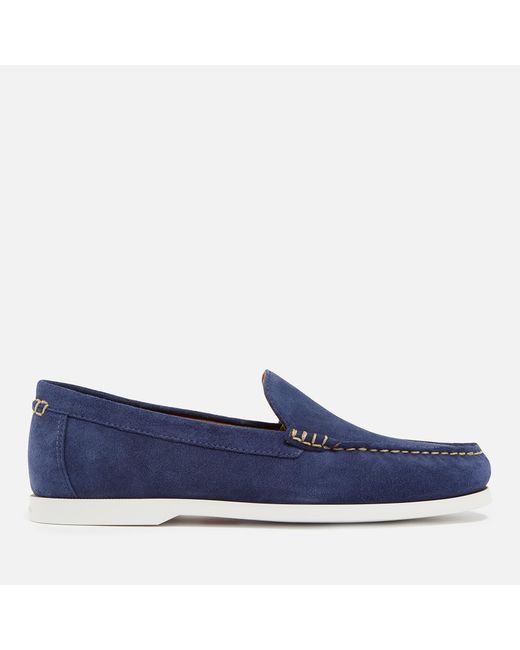 Polo Ralph Lauren Blue Merton Venetian Suede Loafers for men