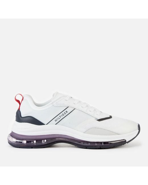 Tommy Hilfiger Air Runner Mix Trainers in White for Men | Lyst Australia