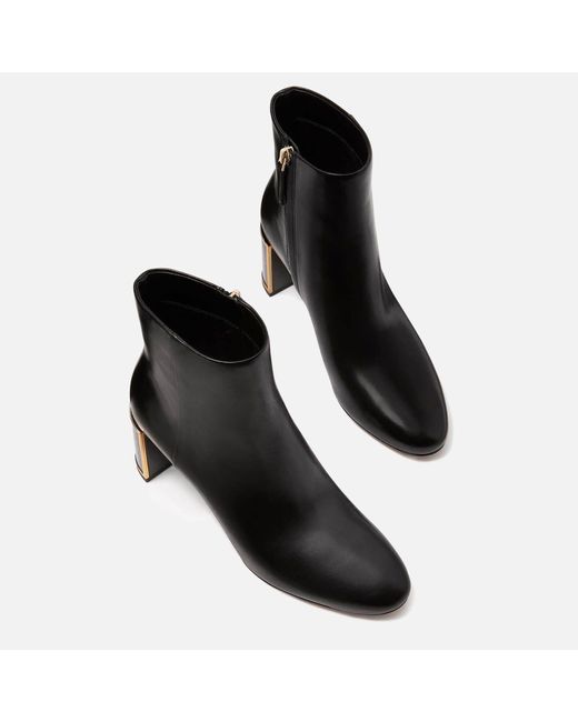 Kate Spade Black Merritt Leather Heeled Boots