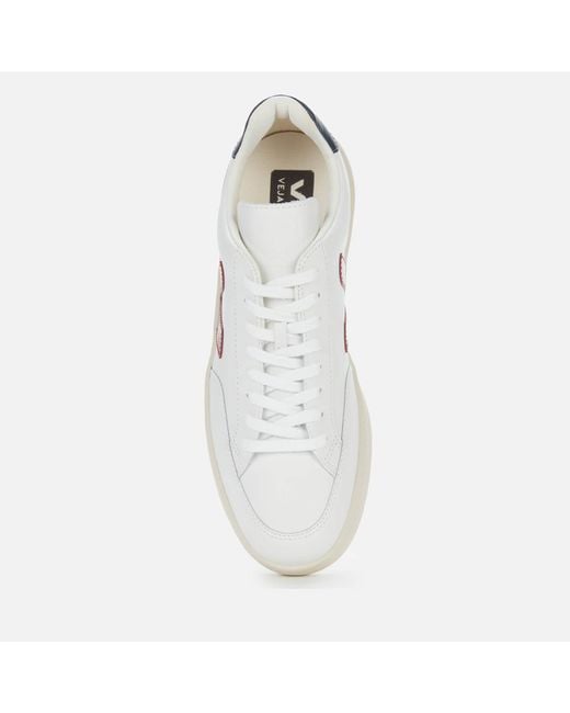 Veja White V-12 Leather Sneakers for men