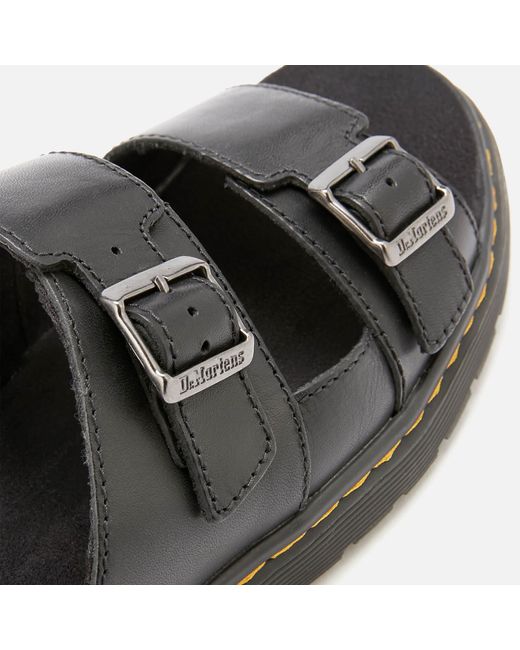Dr. Martens Nikolai Open Toe Sandals in Black for Men | Lyst