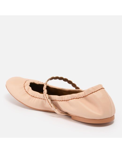 See By Chloé Pink Kaddy Leather Ballet Flats