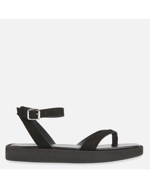 Whistles Renzo Chunky Toe Loop Sandals in Black Lyst UK