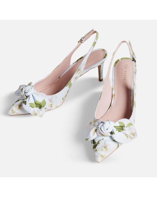 black floral print wedding shoes platform bridal heels