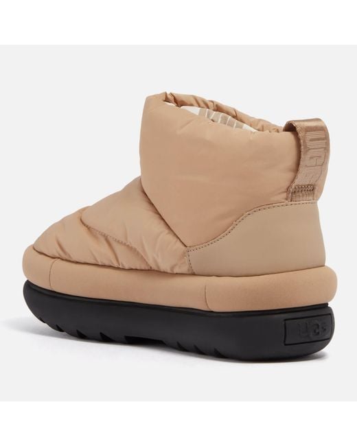 UGG Classic Maxi Mini Quilted Boots in Brown Lyst UK