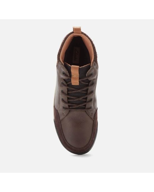 Clarks Ashcombe Mid Gtx Leather/warmlined Hiking Style Boots in Brown for  Men | Lyst Canada