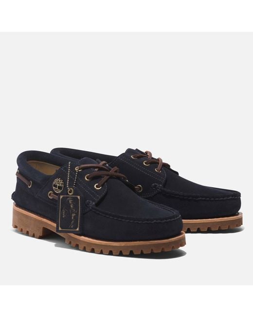 Timberland Blue Authentics Leather Lug Shoes for men