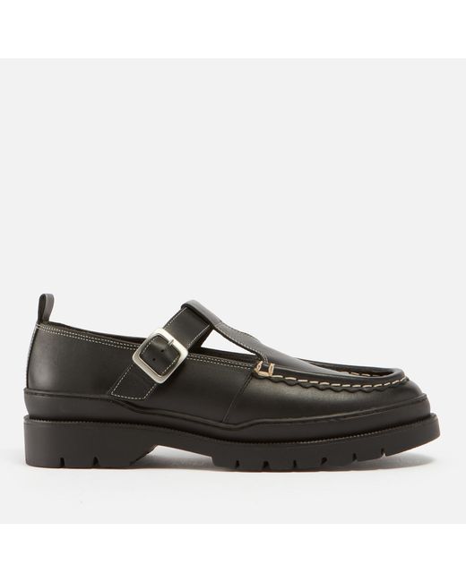 Kleman Black Rade Full-Grain Leather Shoes for men